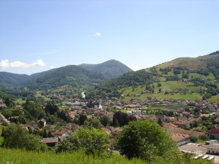 Blick auf das Dorf Bussang