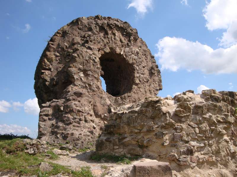 Ruins of Engelbourg castle in Thann